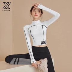 ヨガ服女性 2025 新しいランニングスポーツスーツフィットネストップ長袖プロフェッショナルピラティストレーニング服卸売