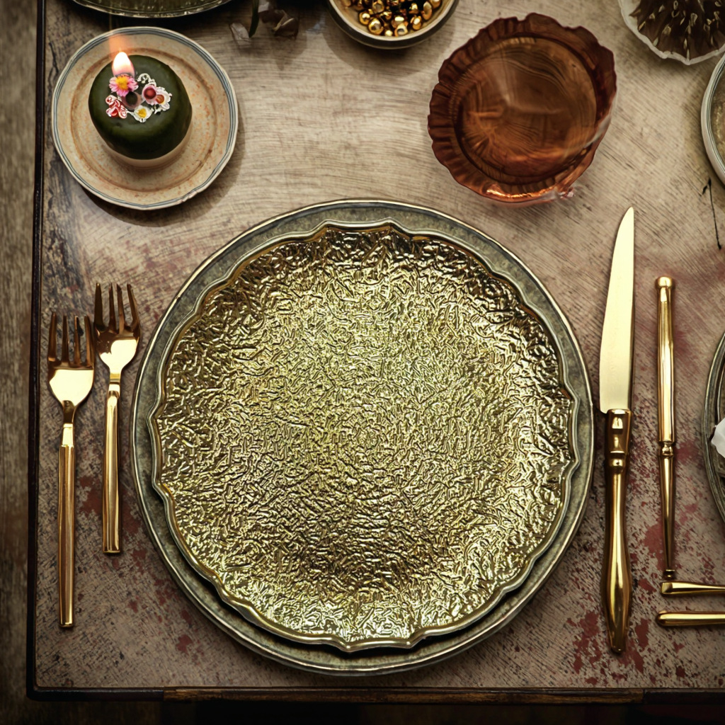 Platos de carga de estilo retro europeo platos de sala de estar caseros platos de frutas bocadillos platos de pasteles banquete de hotel