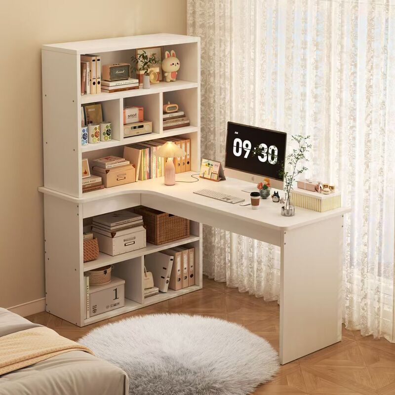 Corner computer desk for home use, L-shaped study desk, simple bedroom study desk, corner office desk