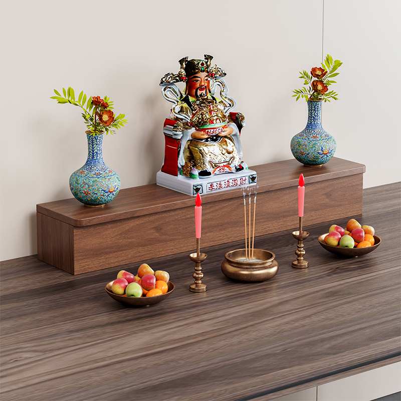 ✅ Customized Buddhist Altar for Home Use, Two-Tier Economical Incense Table, Deity Statue Elevated Stand