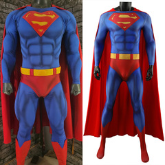 筋肉付き52スーパーマン服cosハロウィーンコスプレ衣装フィフティ-Two Superman