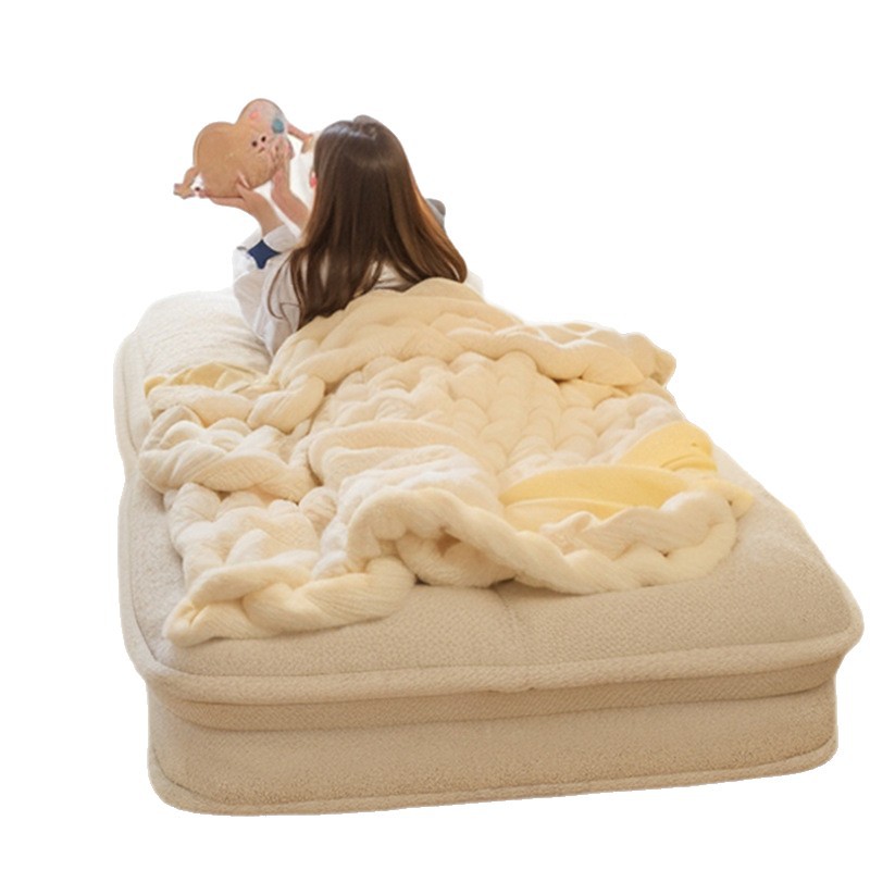Sofá perezoso para perros humanos se puede acostar y dormir una sola persona pequeño tipo balcón dormitorio plegable respaldo descanso sofá cama