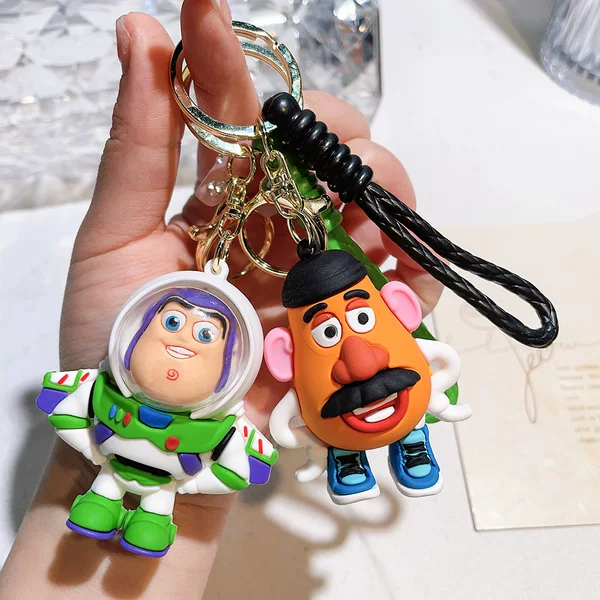 50 Toy Story Doll Keychain Three-eyed Buass Lightyear Strawberry Bear Bag Hanging Doll Machine