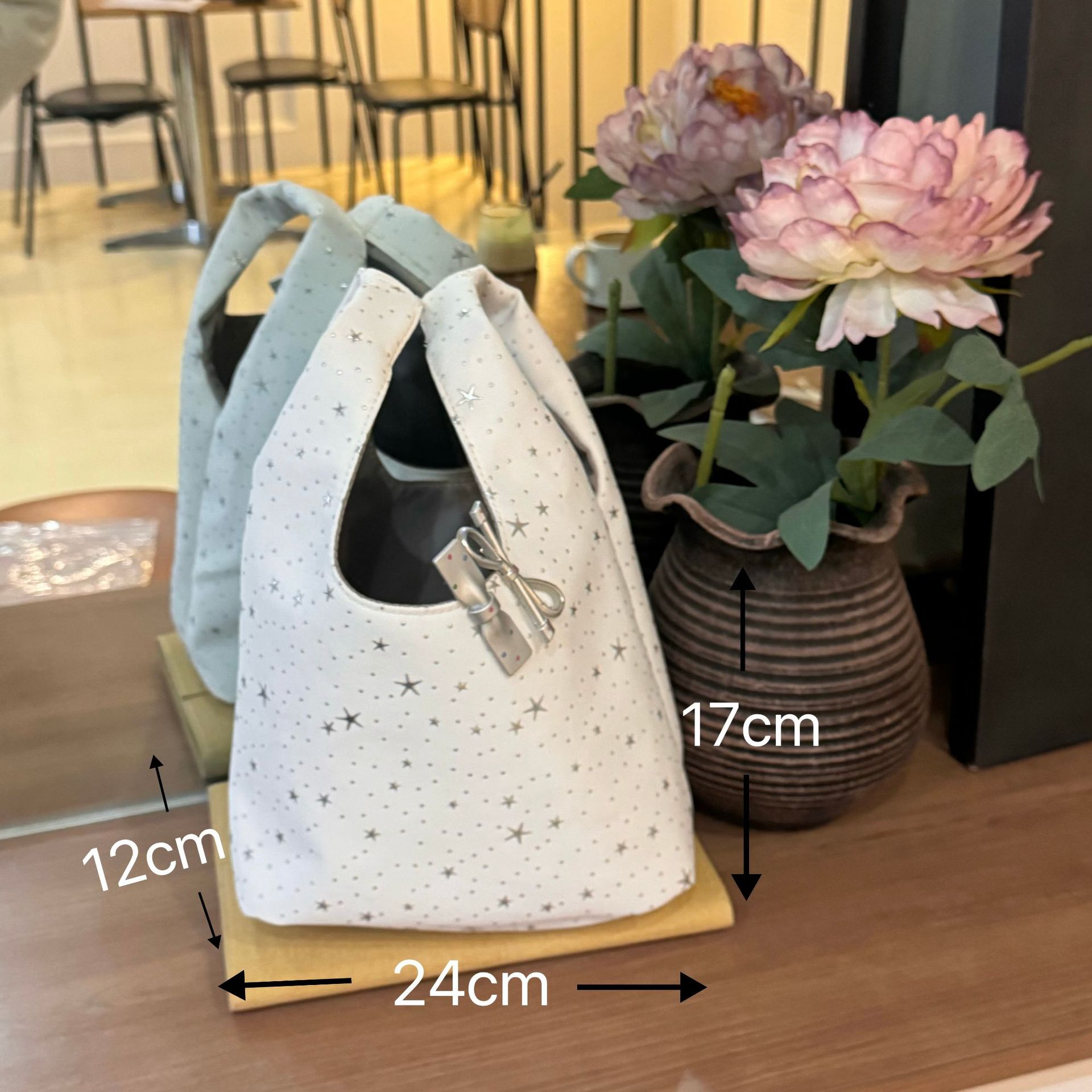 Coreano de alta calidad sensación de estrellas bolso de mano simple de viaje versátil bolsa de almacenamiento para el trabajo misceláneos bolso de cubo de mano para chicas image 5