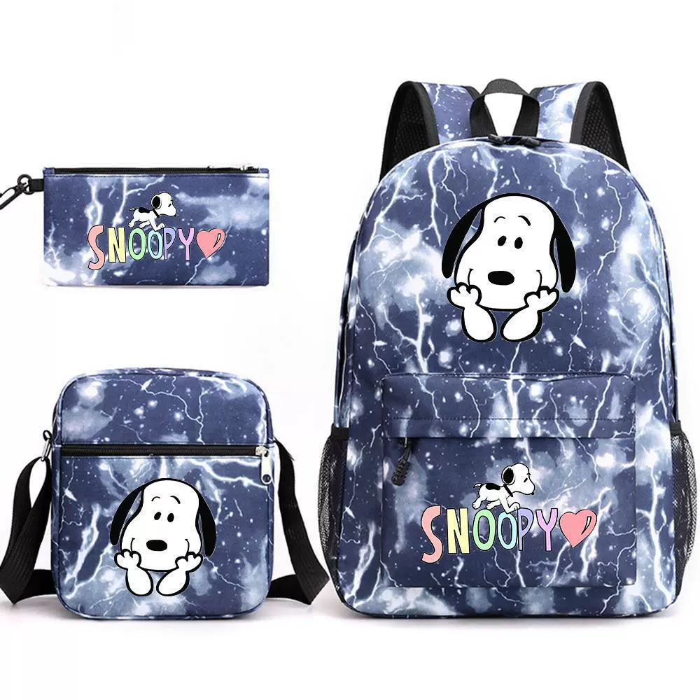 Nuby, Snoopy, набор, вместительный дорожный рюкзак для мужчин и женщин для путешествий, комплект из 3 предметов