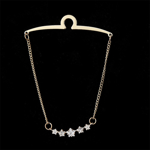 Cross-border hot selling tie chain accessories suit suit versatile U-shaped chain deer diamond style versatile for men