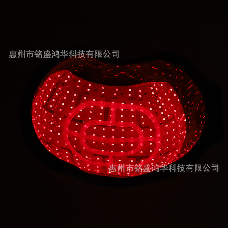 Transfronterizo sombrero de protección del cabello de luz roja, casco de cabello de luz infrarroja, dispositivo de protección del cabello de luz roja y azul, casco de luz roja image 3
