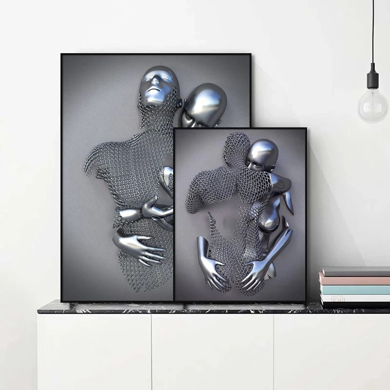 Casual Human Canvas Wall Art display picture 8