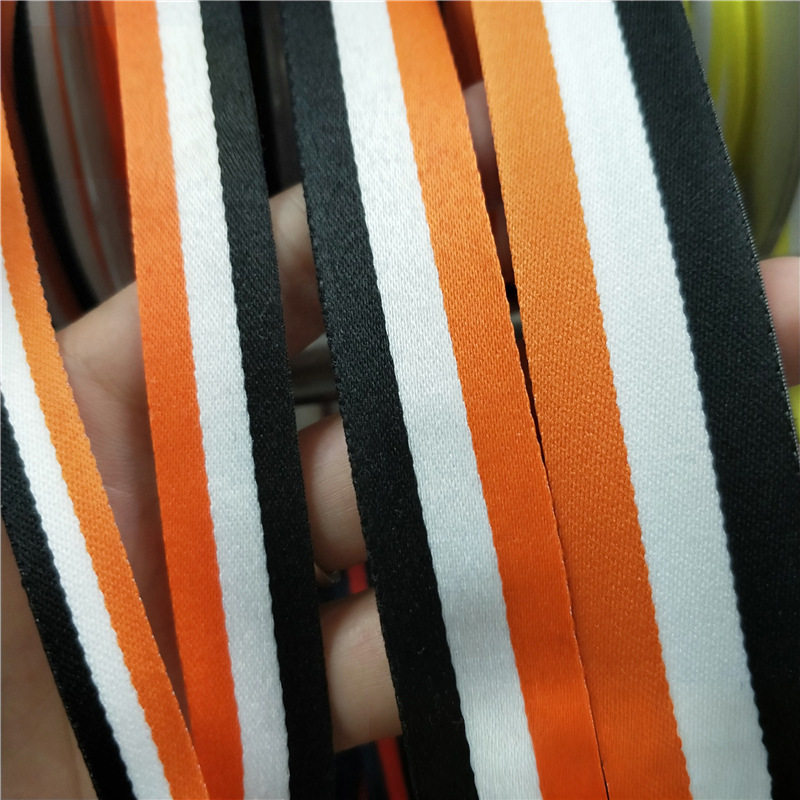 100D banda de banda de poliéster densa tricolor banda de banda de banda de banda lateral ropa bolsa accesorios en stock al por mayor