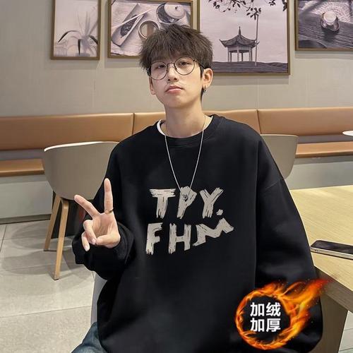 Heavyweight Short-Sleeve T-Shirt for Men - Summer American Streetwear Brand Letter Print Loose Casual Versatile Couple Top