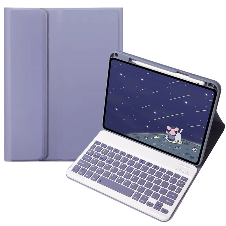 For iPad 11 generation pen slot protective cover Apple 7/8/9 10.2 Bluetooth keyboard mini6 magnetic leather cover