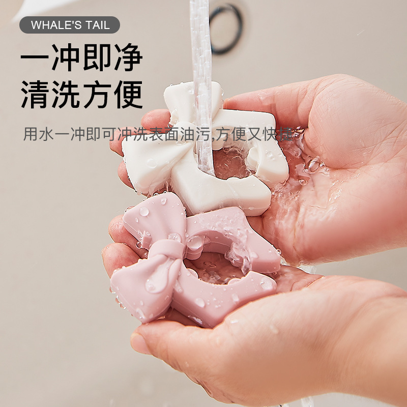 [人工] リボンシリコンスパチュラホルダーキッチンこぼれ防止スプーンキッチン用品配置保護スパチュラホルダーモバイル収納ラック|undefined