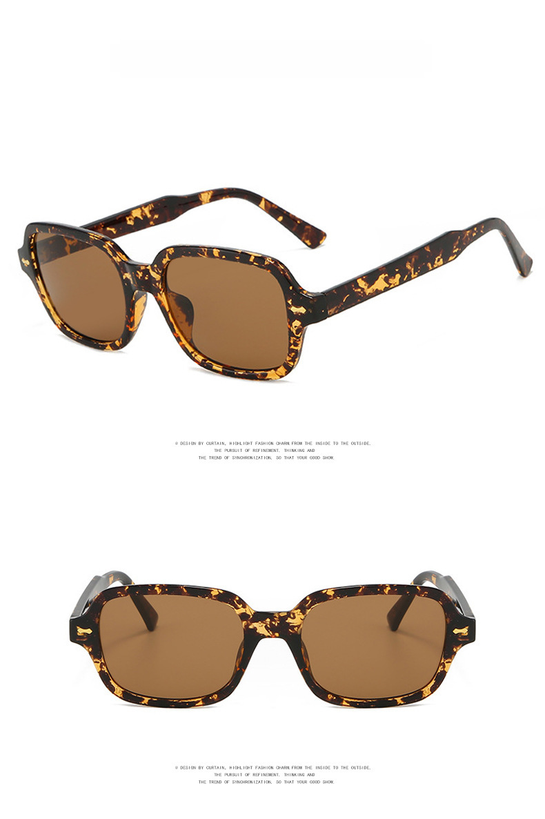 Cross-border rice nail sunglasses square 2021 New European and American trend personalized sunglasses all-match retro trendy sunglasses_voghion.com
