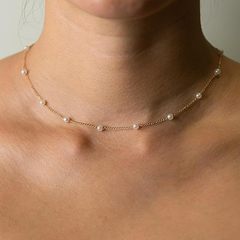 欧米の国境を越えた対外貿易ファッション女性の鎖は真珠のペンダントの気質のネックレスの単一の多くの真珠の装飾品を模倣します。