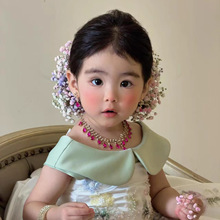 宝宝刘亦菲同款满天星头饰儿童头花发夹女童超仙花朵发卡女孩发饰