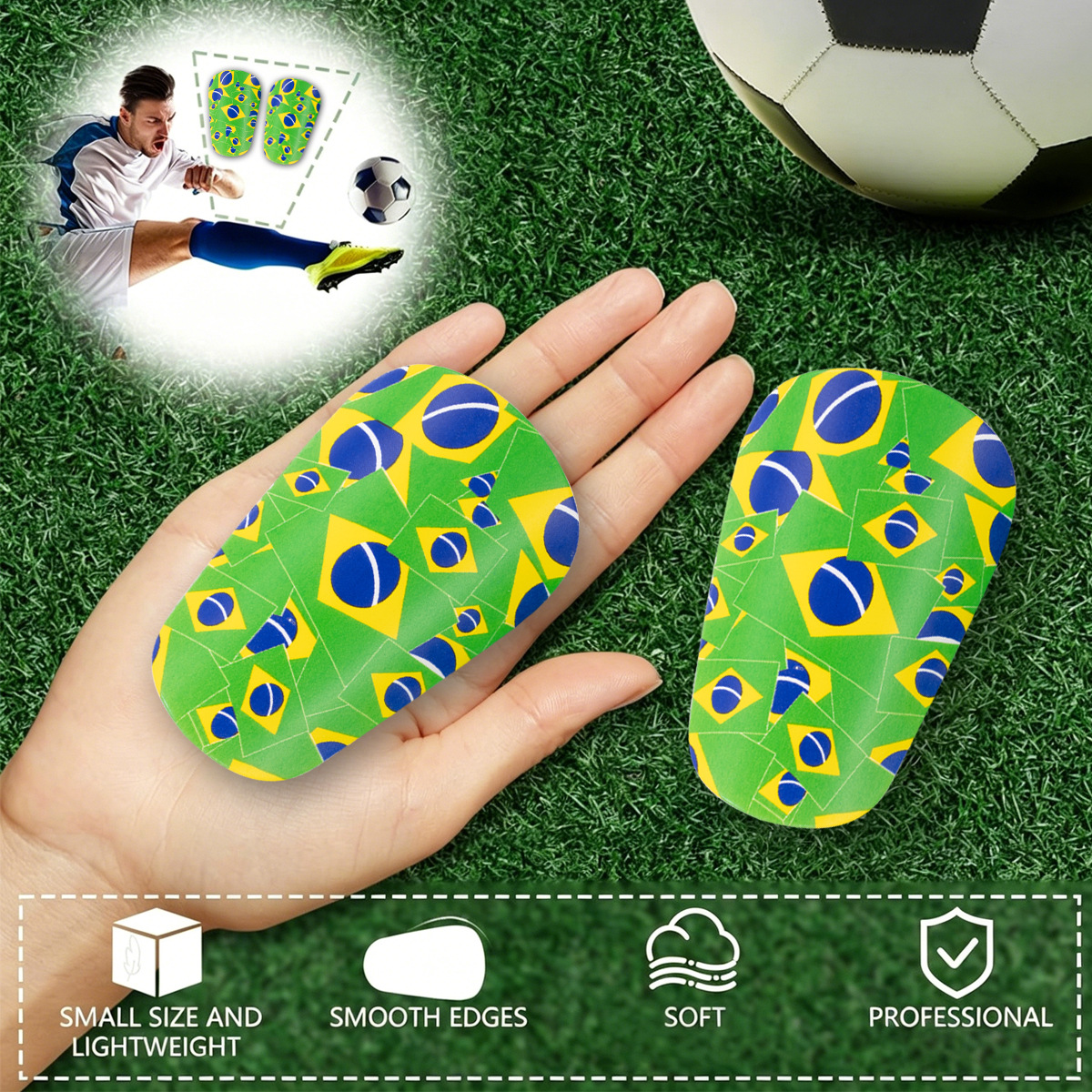 Football Shin Guard Children's and Adult Sports Protection Insert