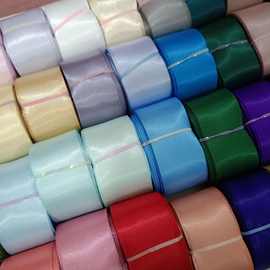 2.5厘米双面高密丝带洛丽塔头饰吧唧托diy谷美应援棒蝴蝶结5码长