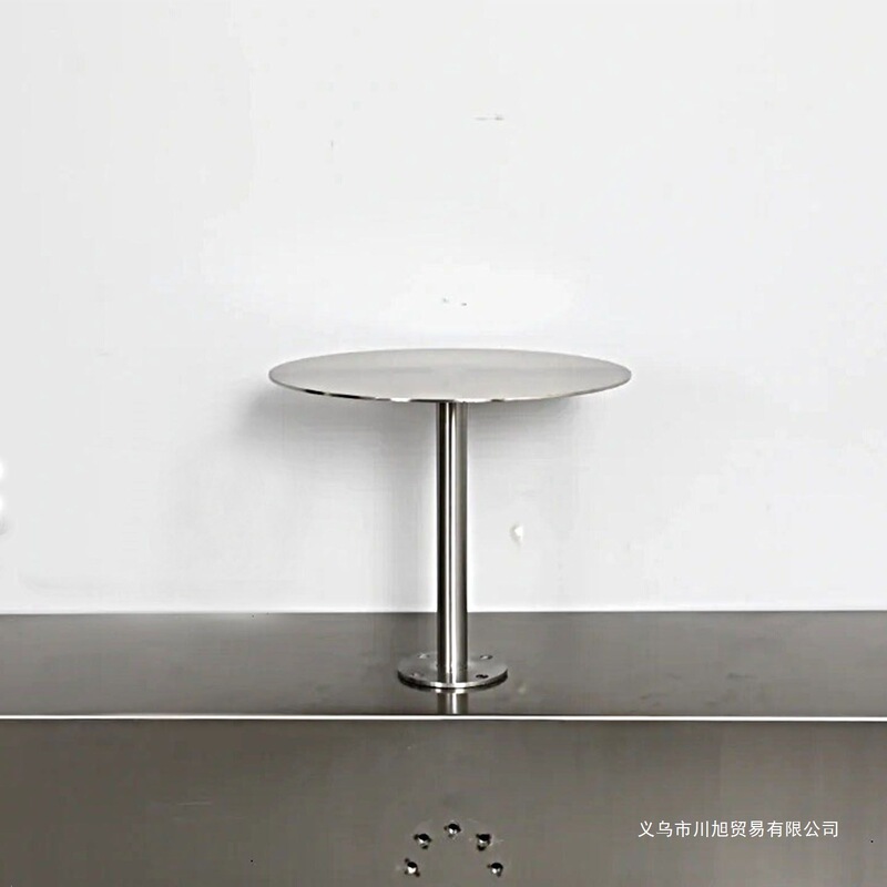 Modern Milk Tea and Coffee Shop Side Tables, Outdoor Booths, Round Tables, Corner Tables, Wall-Mounted Tables, Stainless Steel Iron Art Round Tables