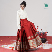 2024春款新品儿童汉服亲子装马面裙套装母女装女童半身裙一件代发