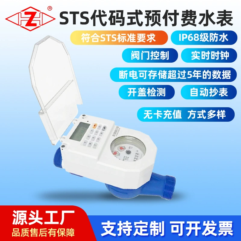R100 все-в-одном STS предоплаченный пластиковый корпус жилой смарт-счетчик охлажденной воды квартира с счетчик воды для дома