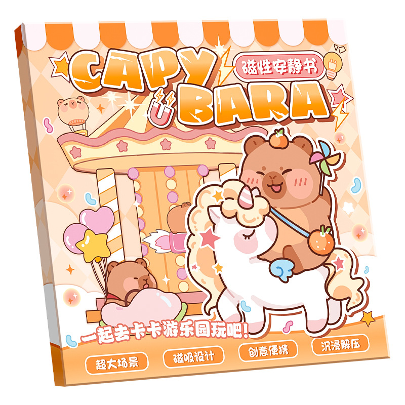 dibujos animados creativos libro silencioso de absorción de niños hechos a mano puzzle diy sin recortar pegatinas magnéticas libro pegatinas magnéticas para niñas