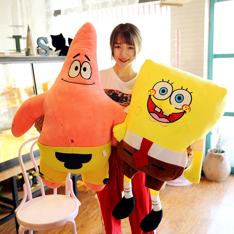 Wholesale Plush Toy Patrick Spongebob Doll Doll Pillow Children's Birthday Gift
