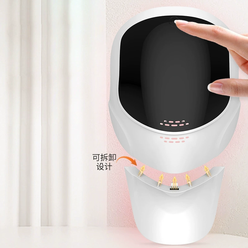 Светотерапевтическая LED-маска для лица, 7 цветов, защита шеи и лица, белая