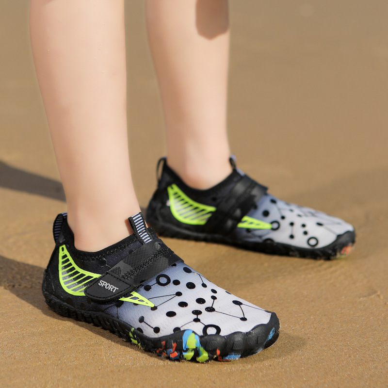 Kinderschoenen voor buiten, strand, water, duiken, snorkelen, antislip, snijbestendig, zachte zool, dames zwem- en rivierschoenen._voghion.com