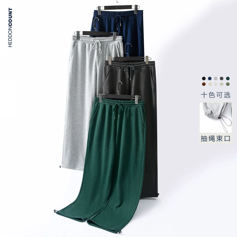 Мужская одежда Dengjue Японские брюки для ног 2025 весна черные мужские и женские повседневные брюки сплошной цвет мужские спортивные брюки