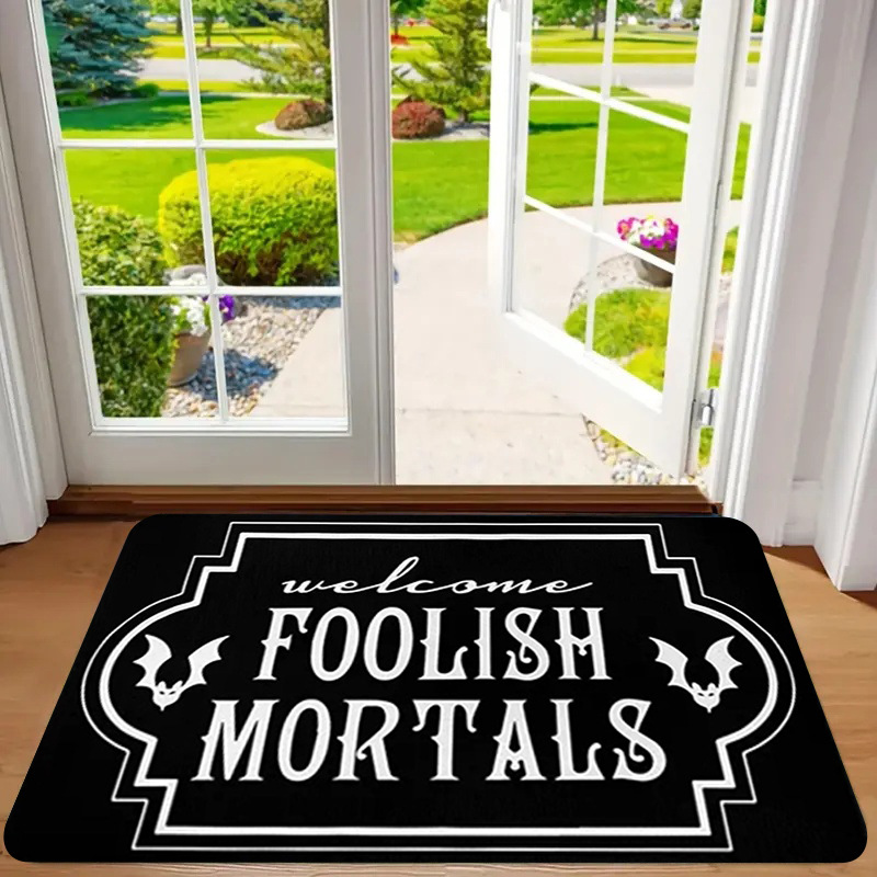 Alfombra de franela estampada, estilo playa, antideslizante, resistente a la suciedad, resistente al desgaste, alfombra para la entrada, dropshipping transfronterizo Y2.