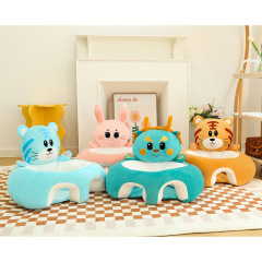 廠家批發兒童卡通沙發寶寶椅棕老虎幼兒毛絨玩具學座椅蒲團榻榻米