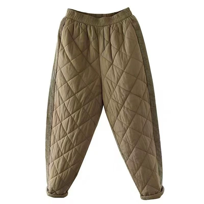 Флисовые зимние брюки, западный стиль, оверсайз, размеры plus M-4XL