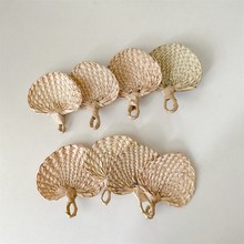 手工编织小蒲扇老式葵扇子夏季氛围装饰迷你扇端午挂饰配件材料