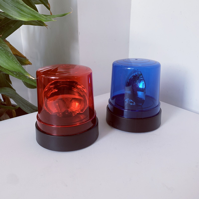 Children's Simulation Police & Fire Warning Lights: Playset with Adhesive, Rotating Car-Light Toys