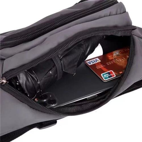 Waist bag, new men's bag, business cashier bag, shoulder bag, crossbody bag, multi-purpose wallet, mobile phone bag, work chest bag