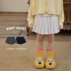 Baby Cute Sporty Pleated Skirt 2024 Summer New Comfortable Matchy Dress Infant Casual Half Skirt