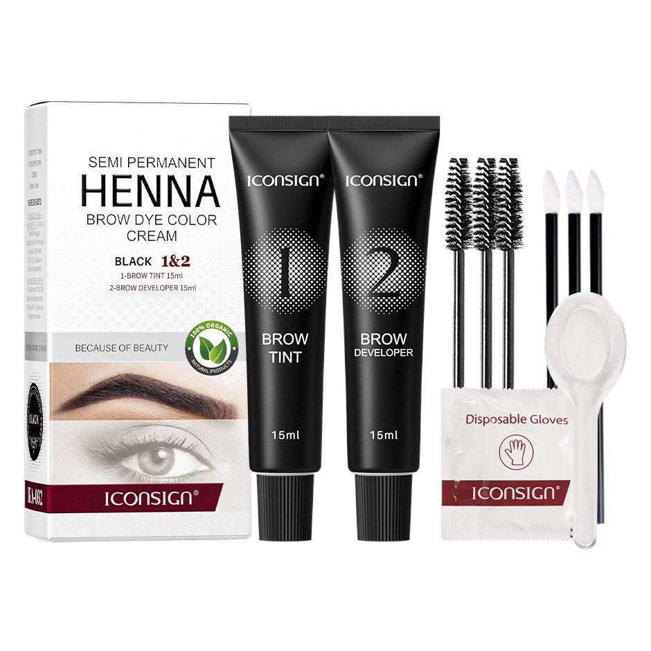 ICONSIGN Окрашенный крем для бровей Длительный цвет естественный дикий брови анти-потеет краситель для бровей TINT трансграничная оптовая продажа