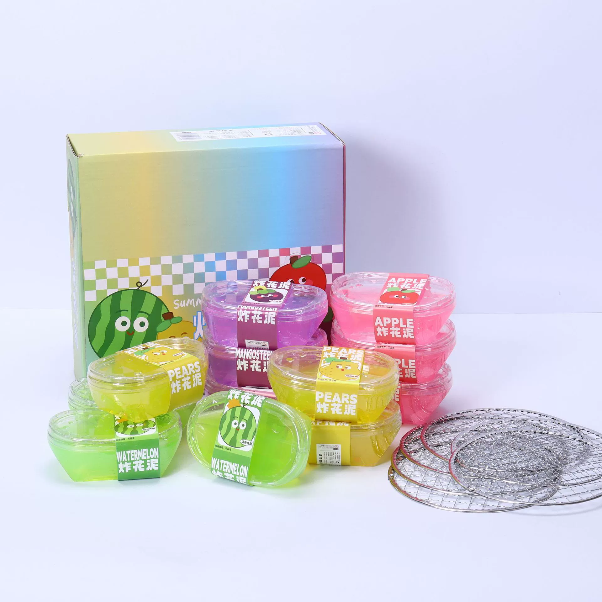 Многоцветной палатка? Wait: text says Multicoloured tent, slime, toy, DIY, new collection