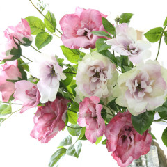 仿真花3D打印微手感玫瑰 假花絹花大馬士革玫瑰花家居裝飾