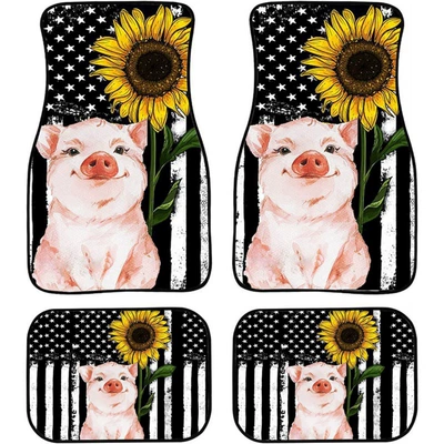 Amazon Cross-Border American Style – Avtomobil döşəmə paspasları - car-floor-mat-38-33444468cm-two-pairs-four-pieces-in-total