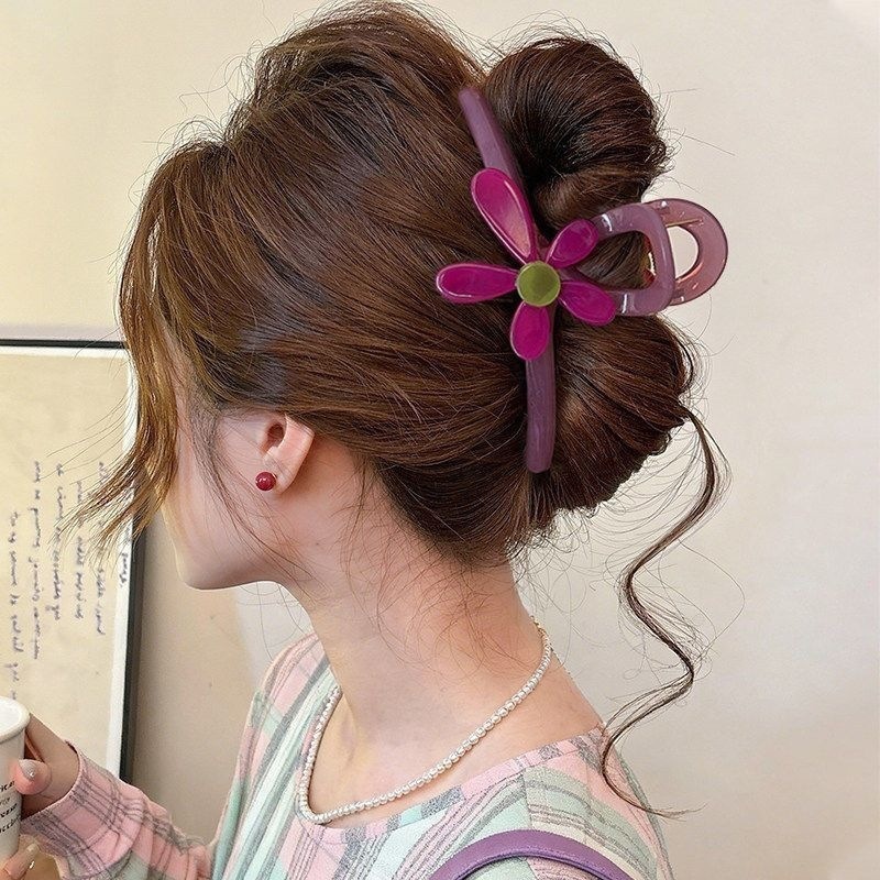 2026 nuevo clip de cabello ondulado clip de cabello de tiburón grande clip de cabello de mujer detrás de la cabeza de alta sensación clip de cabello accesorios para el cabello