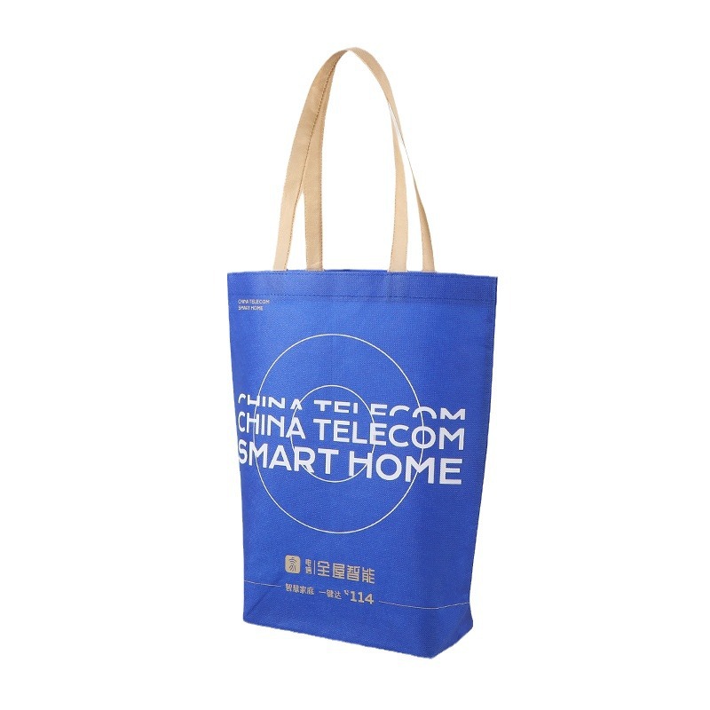 Bolsas de tela no tejida recubiertas de costura de automóvil productos digitales embalaje de regalos bolsas de mano azul fondo sin laterales bolsas de compras de ropa image 5