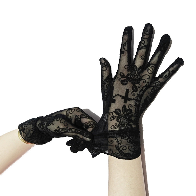 Breathable gloves, set, halloween, cosplay, punk style
