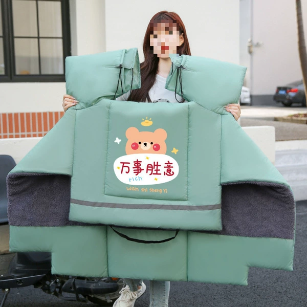 [Fleece+Large Side Wings+Pockets] Green is perfect for everything
