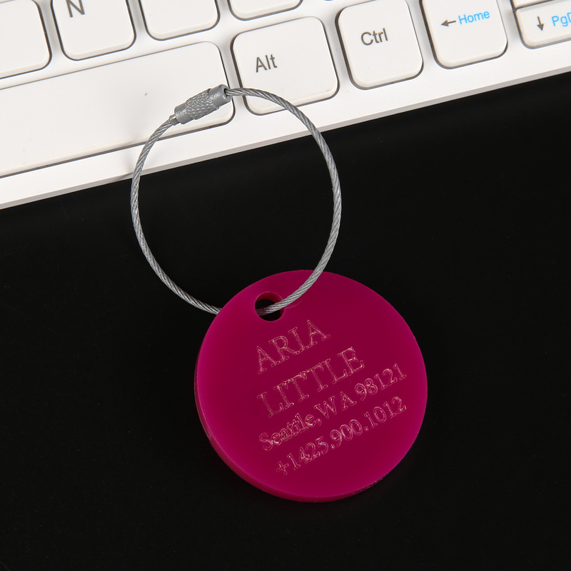 Suitcase Buckle Customized in Various Colors, New Product Features Suitcase Keychain Creative Customized Round Shape