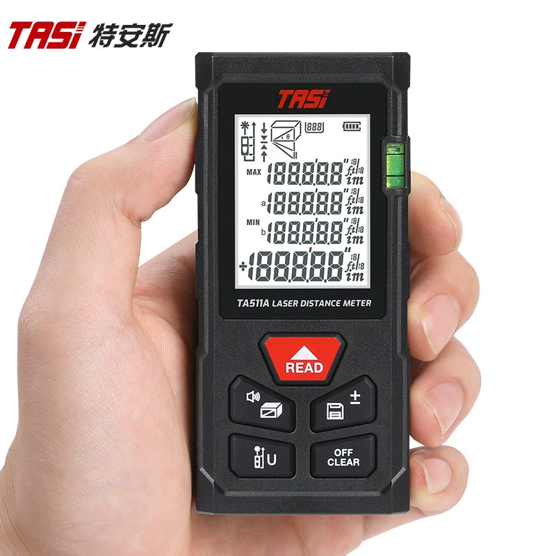 Оптовая продажа Teans лазерный дальномер TA511A ручной измеритель расстояния в помещении инфракрасный измерительный прибор цифровая линейка