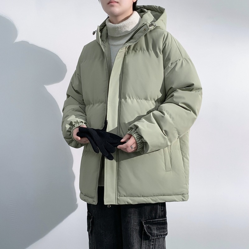 5XL - 8XL ropa de algodón de invierno para hombres suelta con capuzas chaqueta de algodón gruesa chaqueta de pan para hombres chaqueta corta de calor de moda image 3