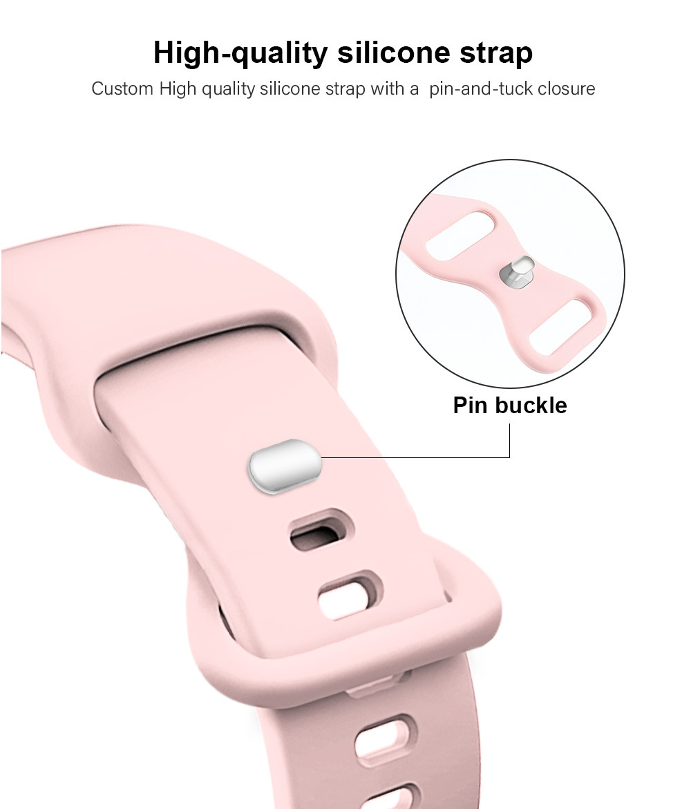 35g Weight Smart watch strap Classification Silica Gel Material Solid Color Pattern Casual Style Casual Solid Color Smart Watch Strap 7
