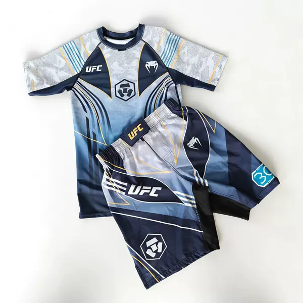 Cross-border UFC Fighting Suit Quick-Dry Anti-Abrasion Clothing Sanda Muay Thai Combat Training Outfit Short Sleeve Shorts Set for Children