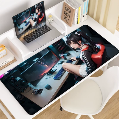 Stain-Resistant, Wear-Resistant, Easy to Care | Avtomobil döşəmə paspasları - esports-girl-3080cm-5mm-diatom-mud
